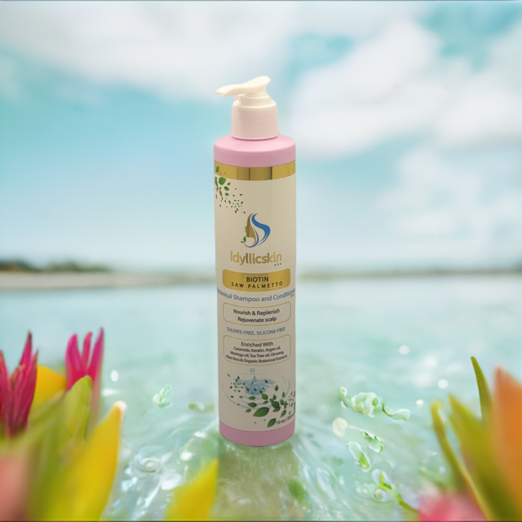 Biotin Saw-Palmetto Botanical Shampoo and Conditioner 2-in-1 with Tea tree oil, LIMITED TIME- ON SALE